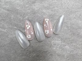 フラワーネイル　ホロフラワー