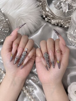 ハルネイル(Haru Nail)の写真/≪NEW　OPEN☆≫美フォルムの《長さだし》持ち込みデザイン120分/お得な【学割U24】クーポンも有り◎