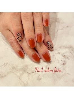 フィオーレ(fiore)/秋のピンクゴールドレオパード