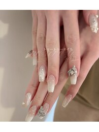 レースx白xパール