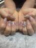 立体ビジューコース（外れにくいよう設計されたストーンアート）　￥6900