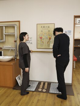 ほねつぎ つくば梅園はりきゅう接骨院/お帰りの際には足つぼを!