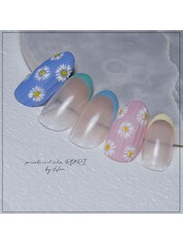 ヌビ☆マットフラワーネイル