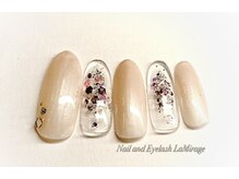 ネイルサロン ラミラージュ/ワンカラー＆ラメホロネイル