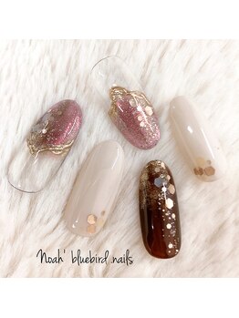 ノアブルーバードネイルズ(Noah' bluebird .nails)/Noah'オリジナルデザイン:j