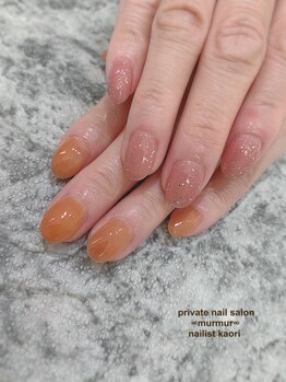 プライベート ネイルサロン マーマ(murmur)/アシンメトリーネイル