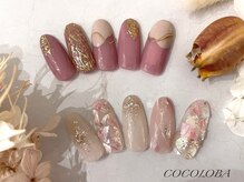 ココロバ ネイルアンドビューティーサロン(COCOLOBA)/キラキラネイル/ピンク