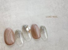 ルークネイル 恵比寿店(LUKE NAIL)/シルキーマグ×ラメグラ　春夏