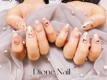 ディオーネ ネイルスタジオ(Dione)/10本 ラメフレンチ+付け放題