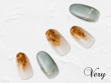 ヴェリー 六本木ヒルズ店(Very)/秋のべっ甲ネイル