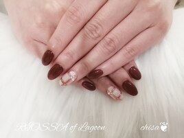 チェックｘボルドー