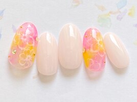 クリアフラワーネイル新規¥7,260