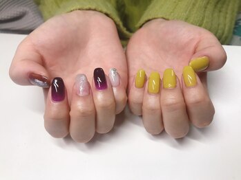 ネイルアンドアイラッシュサロン エスポアール(nail&eyelash salon espoir)/アシンメトリー 75分コース