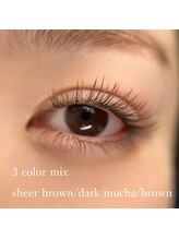 スリーネイルプラスアイラッシュ(Threee Nail+Eyelash)/3色MIXカラーエクステ！