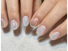 ラクネイル 浦和店(raku nail)/ぷっくりオーロラニュアンス