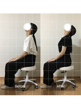 春日原りらくや整体院/全身矯正で姿勢も綺麗に◎