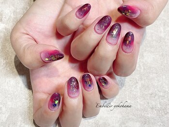 アンベリール 横浜店(Embellir)/6.埋め込みホロネイル