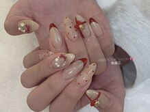 リボン(RIBBON)/【赤いクリスマスネイル】