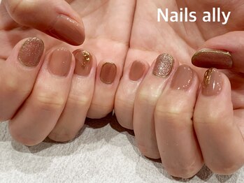 ネイルズアリー 立川店(Nails ally)/ギャラクシー×ニュアンス×秋