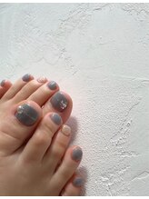 セリーンネイル(Serene Nail)/くすみブルーのオーダー☆