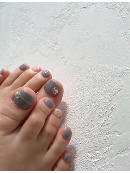 セリーンネイル(Serene Nail)/くすみブルーのオーダー☆