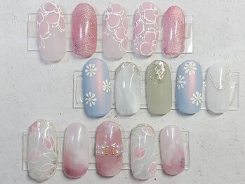 ネイル サロン ラグゼ(Nail Salon Luxe)の写真/【定額デザイン約40種類★】シンプル系からアート系まで豊富なデザインをご用意♪お持ち込みデザインもOK◎