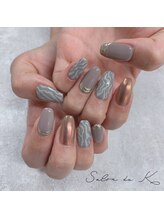 サロンドゥケー(salon du k)/ゼブラネイル