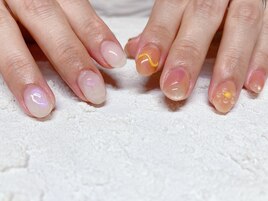 ぷっくりお花ネイル＊