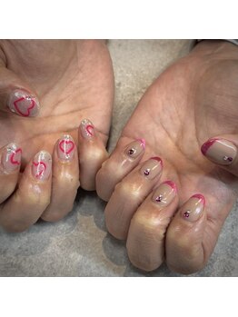 ネイルサロンファストネイルプラス 新宿店(FAST NAIL PLUS)/2025冬ネイル【アシンメトリー】