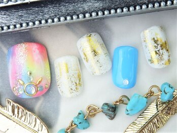 ネイルズガッシュ 蒲田西口店(NAILsGUSH)/＊レインボーフット＊