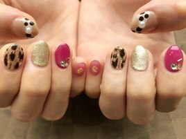 レオパード×ドットリボン