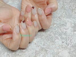 ハート×スタッズアート