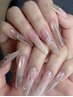 [HAND]チップ長さ出し10本+8本デザイン￥14000