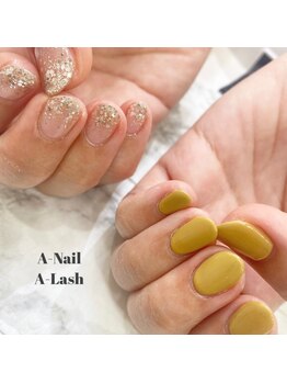 エーネイル エーラッシュ(A-NAIL A-LASH)/ワンカラーネイル【倉敷】