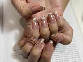 ちゅるん！ピンクベージュネイル