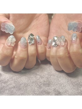 アンジュ(Ange)/パーツ盛りネイル