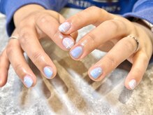 ノイ 松戸店(Noi)/ブルーチェックネイル
