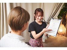 丁寧なカウンセリングでしっかりとヒアリング[ヘッドスパ/川口]