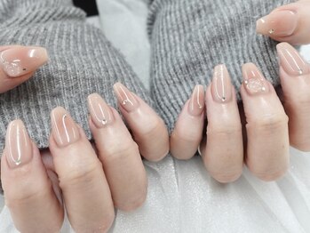 ラミニョンネイルナゴヤ(La Mignon Nail Nagoya)の写真/【オフ無料◇ワンカラー¥4550/春のお出掛けネイル¥6900】日常になじむオフィスカラー豊富*パラジェルあり