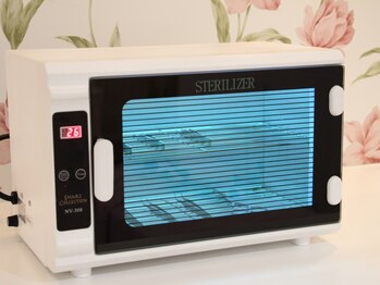 まつ毛エクステサロン ジャスミン 茂原駅前店(JASMINE)/茂原 店内 徹底した衛生管理