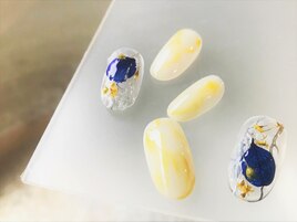 スピリットブルーの押し花