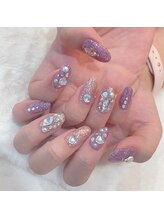 グラマラス アンジェアイ 荻窪店(glamourous ange eye)/ストーン埋め尽くしネイル