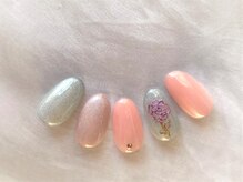 ラウレアネイル(Laule’a Nail)/【定額】バラネイル ピンク