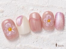 アイネイルズ 横浜WEST店(I-nails)/ピンク桜ネイル10480円