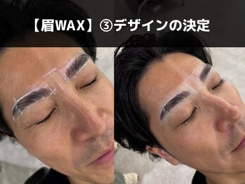 バーバーミキ 塚本(BARBER MIKI)/眉ワックス施術