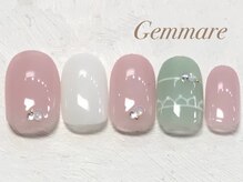 ジェンマーレ 青葉台店(Gemmare)/ワンポイント大人レースネイル
