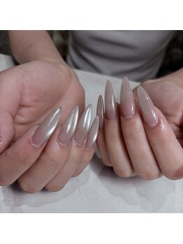 カロミ(Caromi)の写真/\チップで長さ出し☆/キレイ系ワンホンネイルが大人気♪~丁寧×モチの良さ×時短◎~