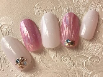 アイリッシュネイル 久屋大通店(Irish Nail)/マーメイドネイル×シェル