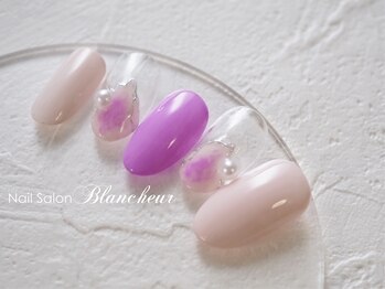 ネイルサロン ブランシュール(Nail Salon Blancheur)/ニュアンスパープルネイル