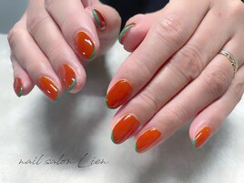 フレンチネイル/オレンジ